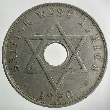 1920 West Africa One Penny Coin | Fine Collectable Grade