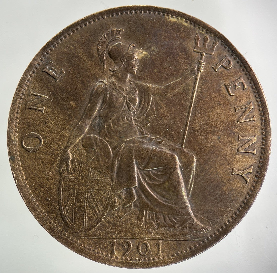 1901 Victoria One Penny Coin | Very High Grade