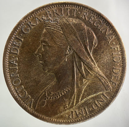 1901 Victoria One Penny Coin | Very High Grade