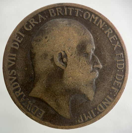1910 Edward VII One Penny Coin | Collectable Grade