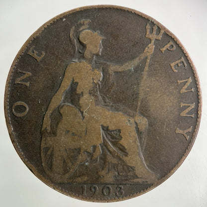 1903 Edward VII One Penny Coin | Collectable Grade