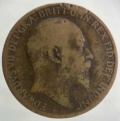 1910 Edward VII One Penny Coin | Collectable Grade