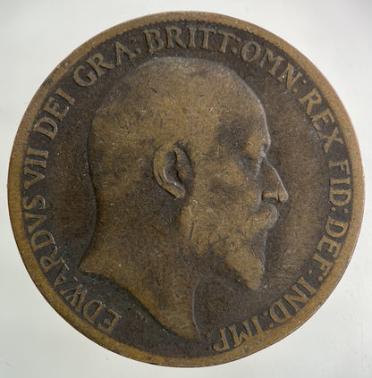 1910 Edward VII One Penny Coin | Collectable Grade