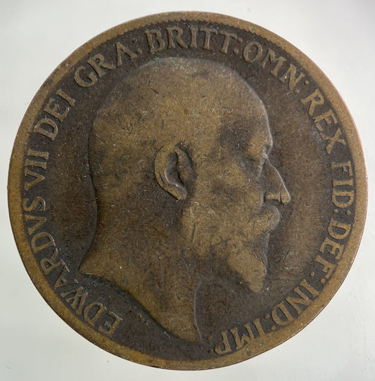 1910 Edward VII One Penny Coin | Collectable Grade