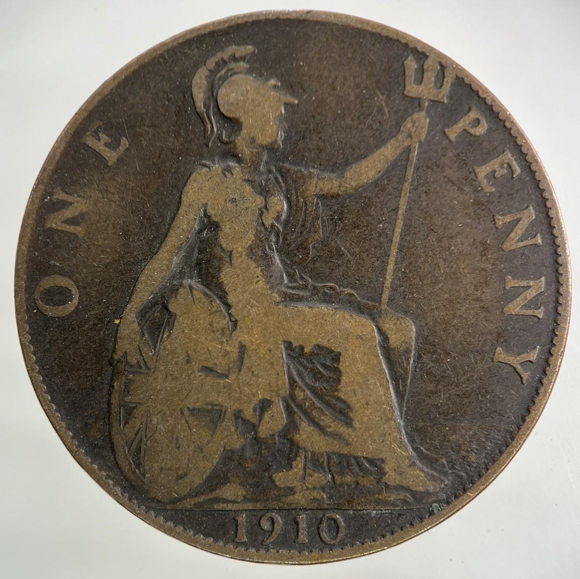 1910 Edward VII One Penny Coin | Collectable Grade