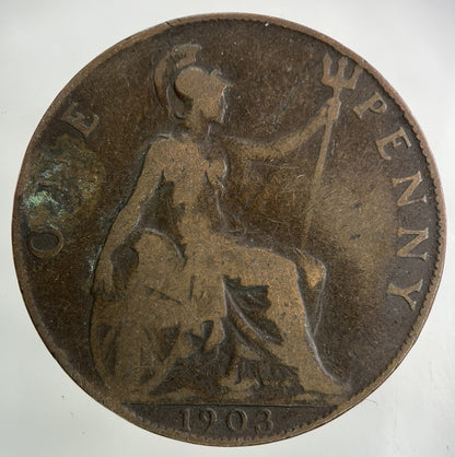 1903 Edward VII One Penny Coin | Collectable Grade