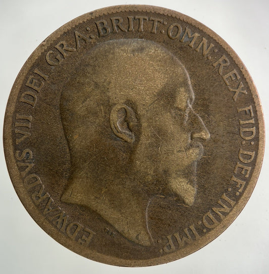 1908 Edward VII One Penny Coin | Collectable Grade