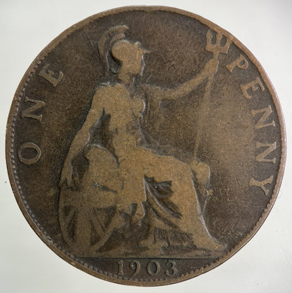 1903 Edward VII One Penny Coin | Collectable Grade