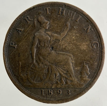 1893 Victoria Farthing Coin | Fine Collectable Grade