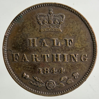 1844 Victoria Half-Farthing Coin | Very High Grade