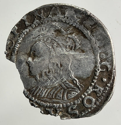 British Elizabeth I 1st One Penny Silver Hammered Coin | Fine Collectable Grade