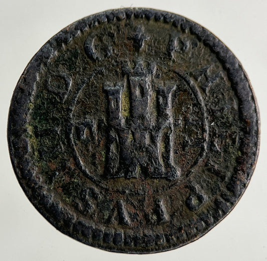 1607 Spain Philip III 2M Maravedis Segonia Pirate Coin | Fine Collectable Grade