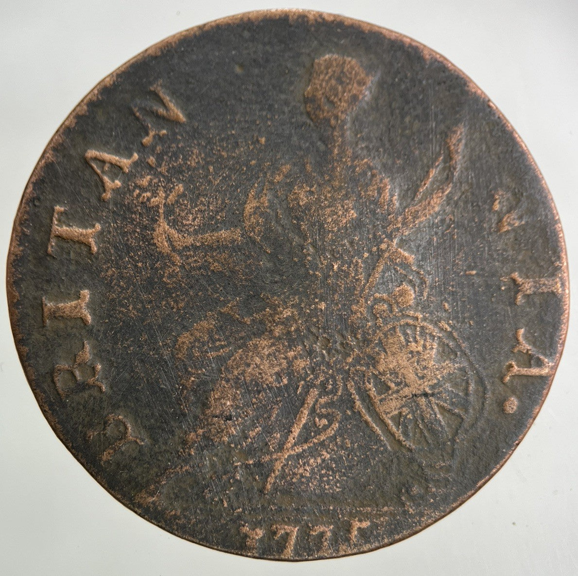 1775 George III 3rd Half-Penny Coin | Fine Collectable Grade