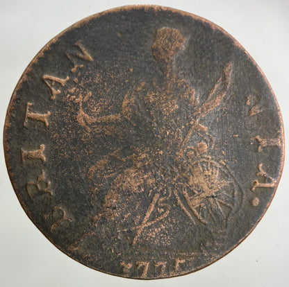 1775 George III 3rd Half-Penny Coin | Fine Collectable Grade