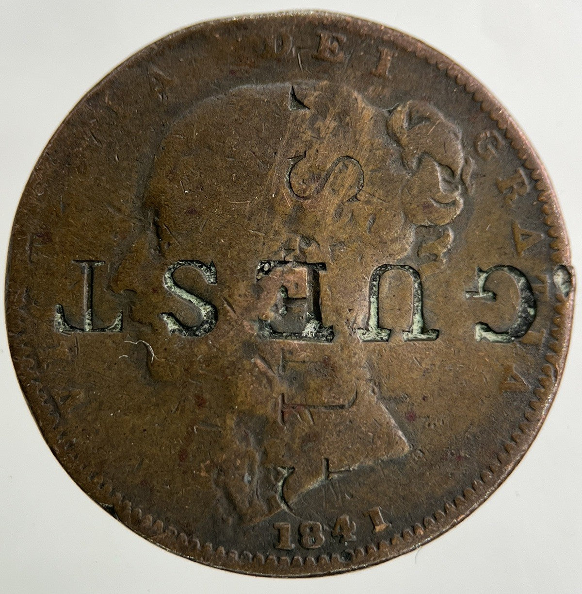1841 Stamped Victoria Farthing Coin | Collectable Grade