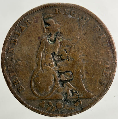 1841 Stamped Victoria Farthing Coin | Collectable Grade
