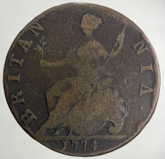 1774 George III 3rd Half-Penny Coin | Collectable Grade