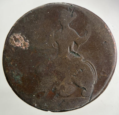 British George II 2nd Half-Penny Coin | Fair Grade