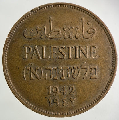 1942 Palestine 2 Mils Coin | Very High Grade