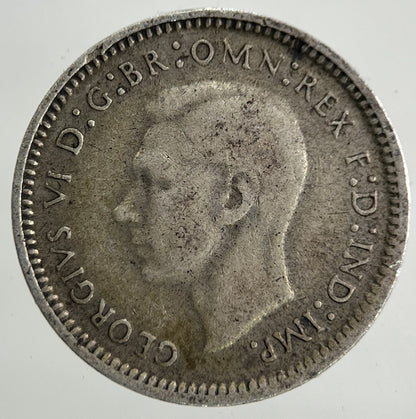 1943 Australia Threepence Silver Coin | Fine Collectable Grade