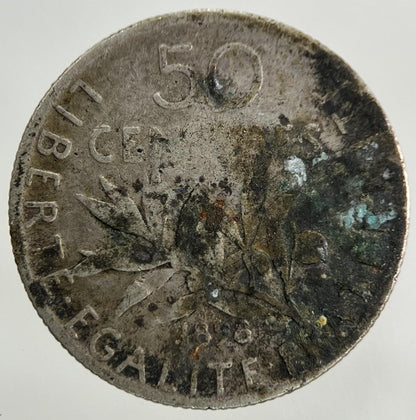 1898 France 50 Centimes Silver Coin | Collectable Grade