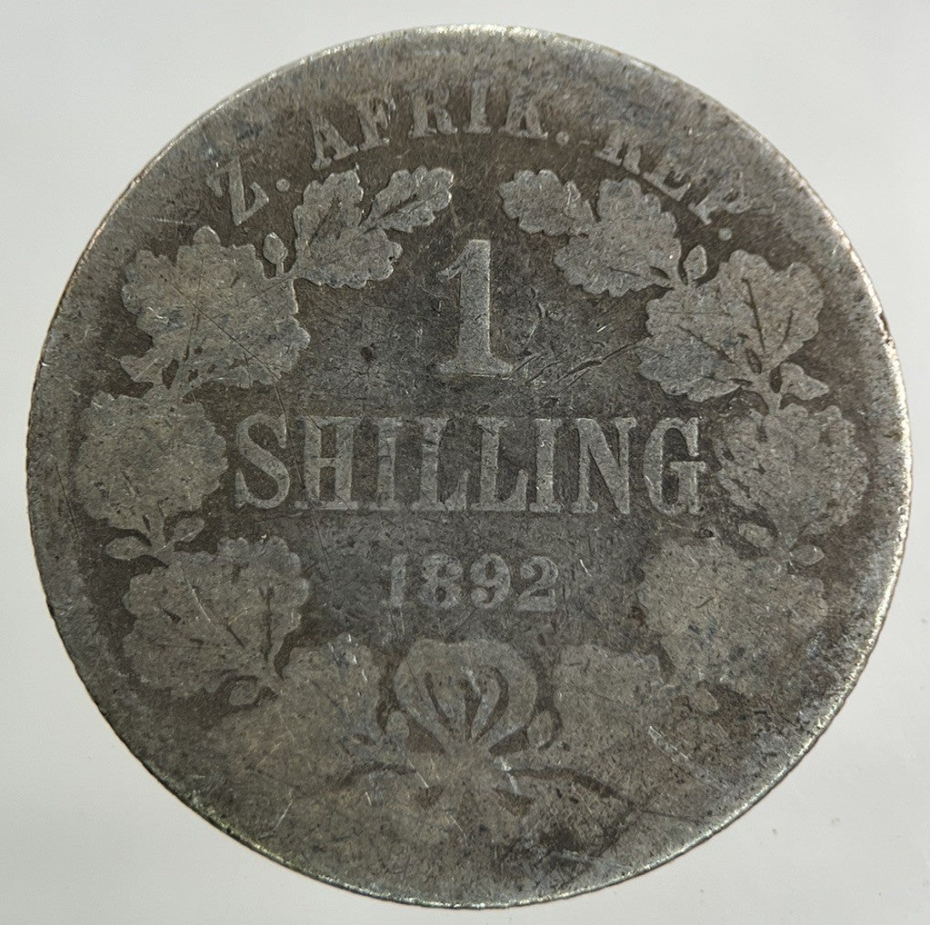 1892 South Africa One Shilling Silver Coin | Collectable Grade