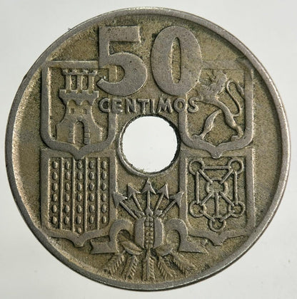 1949 Spain 50 Centimos Coin | Fine Collectable Grade