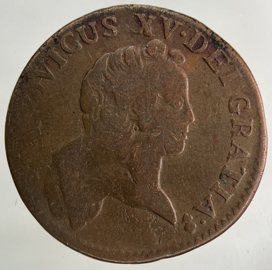 1721 France 1/2 Half Sol Coin | Fine Collectable Grade