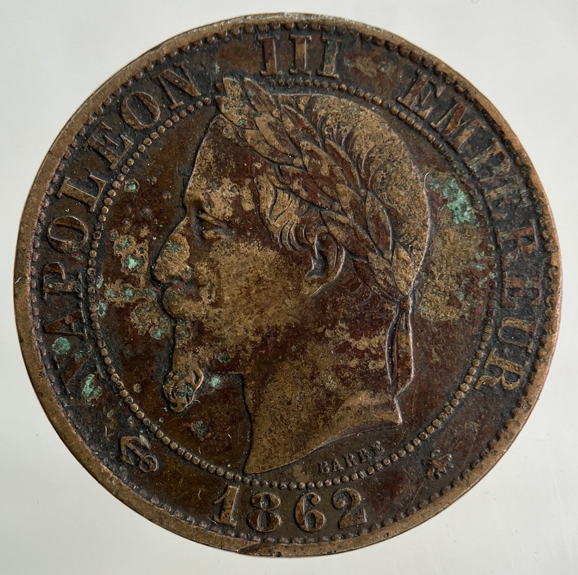 1862 France 5 Centimes Coin | Very High Grade