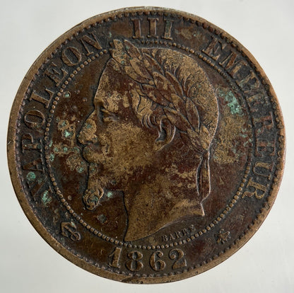 1862 France 5 Centimes Coin | Very High Grade