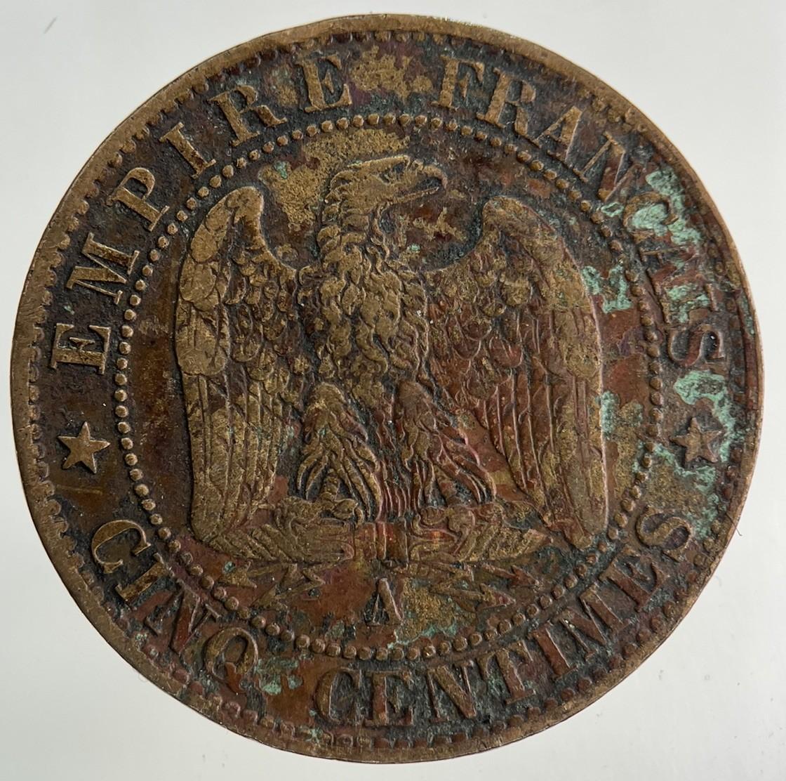 1862 France 5 Centimes Coin | Very High Grade