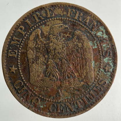 1862 France 5 Centimes Coin | Very High Grade