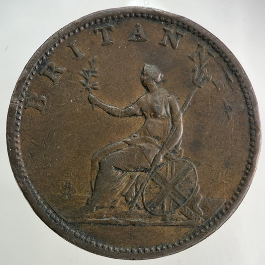 1806 George III 3rd Half-Penny Coin | Very High Grade