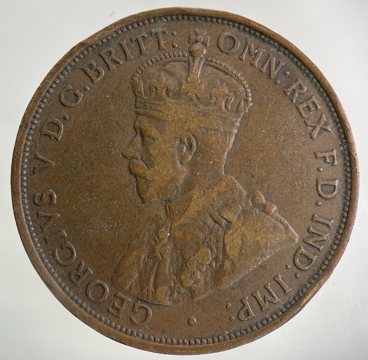 1915 Australia One Penny Coin | Fine Collectable Grade