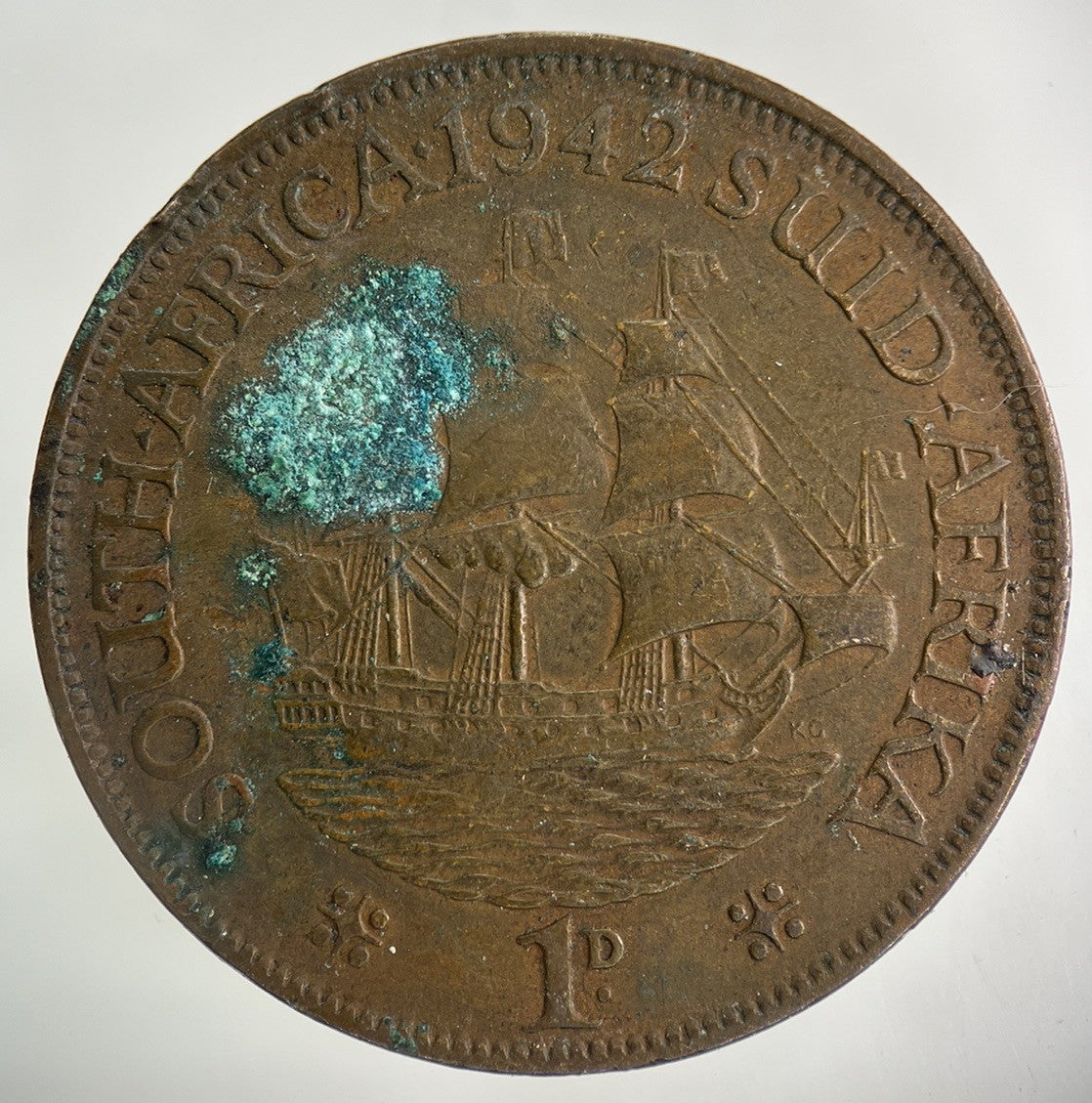 1942 South Africa One Penny Coin | Fine Collectable Grade