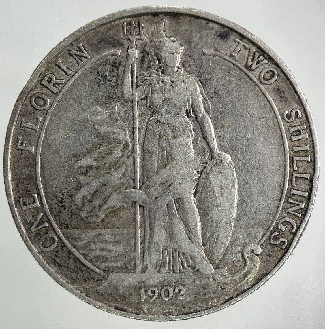1902 Edward VII Florin Silver Coin | Fine Collectable Grade