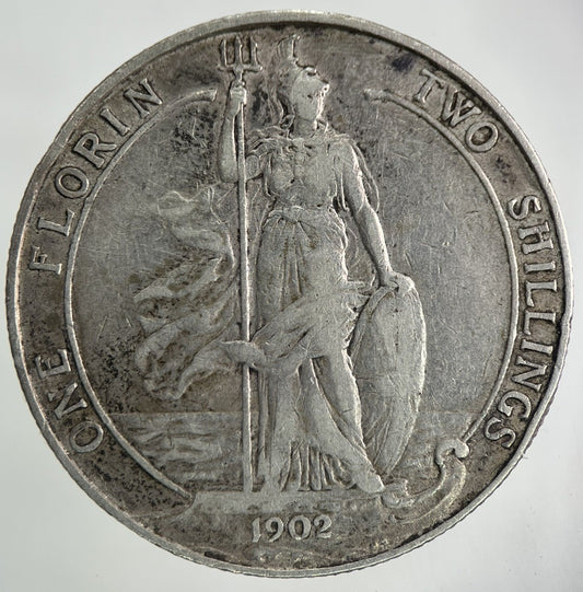 1902 Edward VII Florin Silver Coin | Fine Collectable Grade