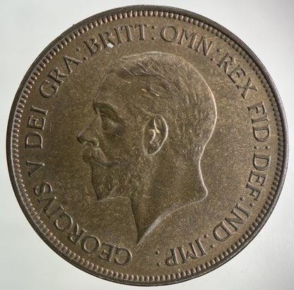 1935 George V One Penny Coin | Very Fine Grade