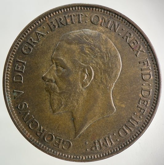 1931 George V One Penny Coin | Very Fine Grade