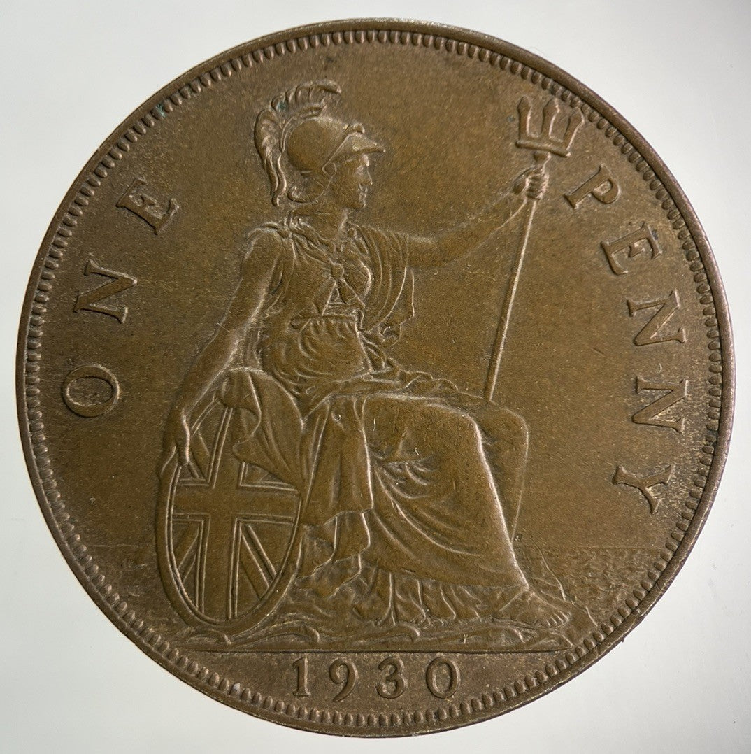 1930 George V One Penny Coin | Very Fine Grade
