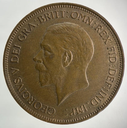1930 George V One Penny Coin | Very Fine Grade