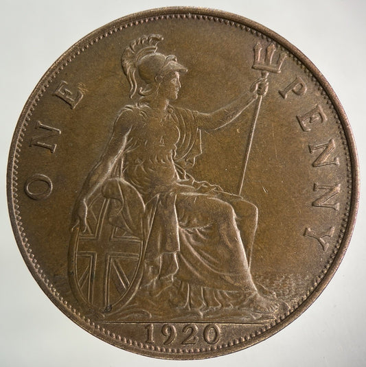 1920 George V One Penny Coin | Very High Grade