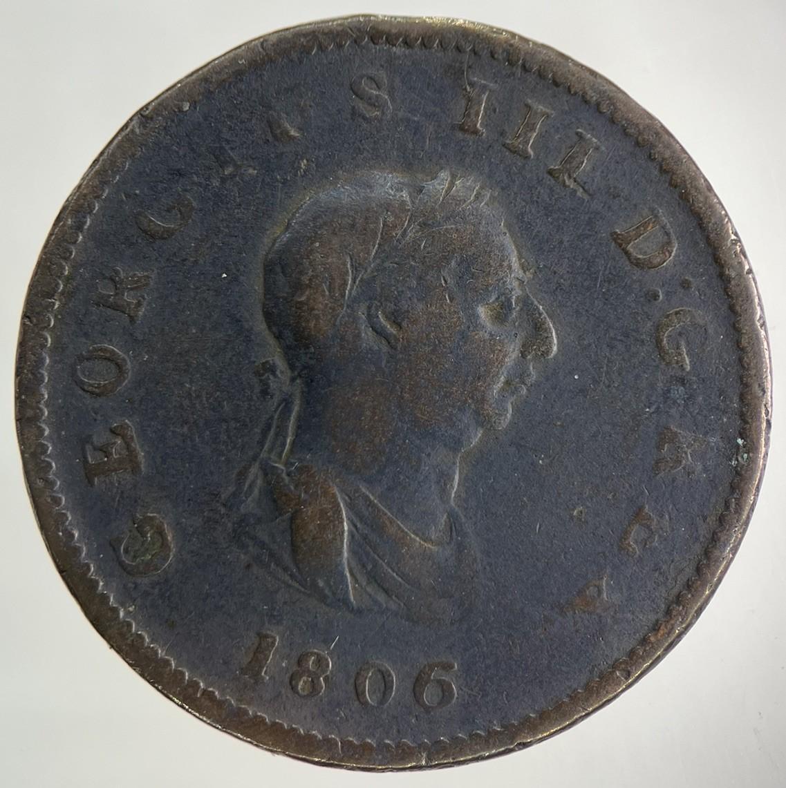1806 George III 3rd Half-Penny Coin | Collectable Grade