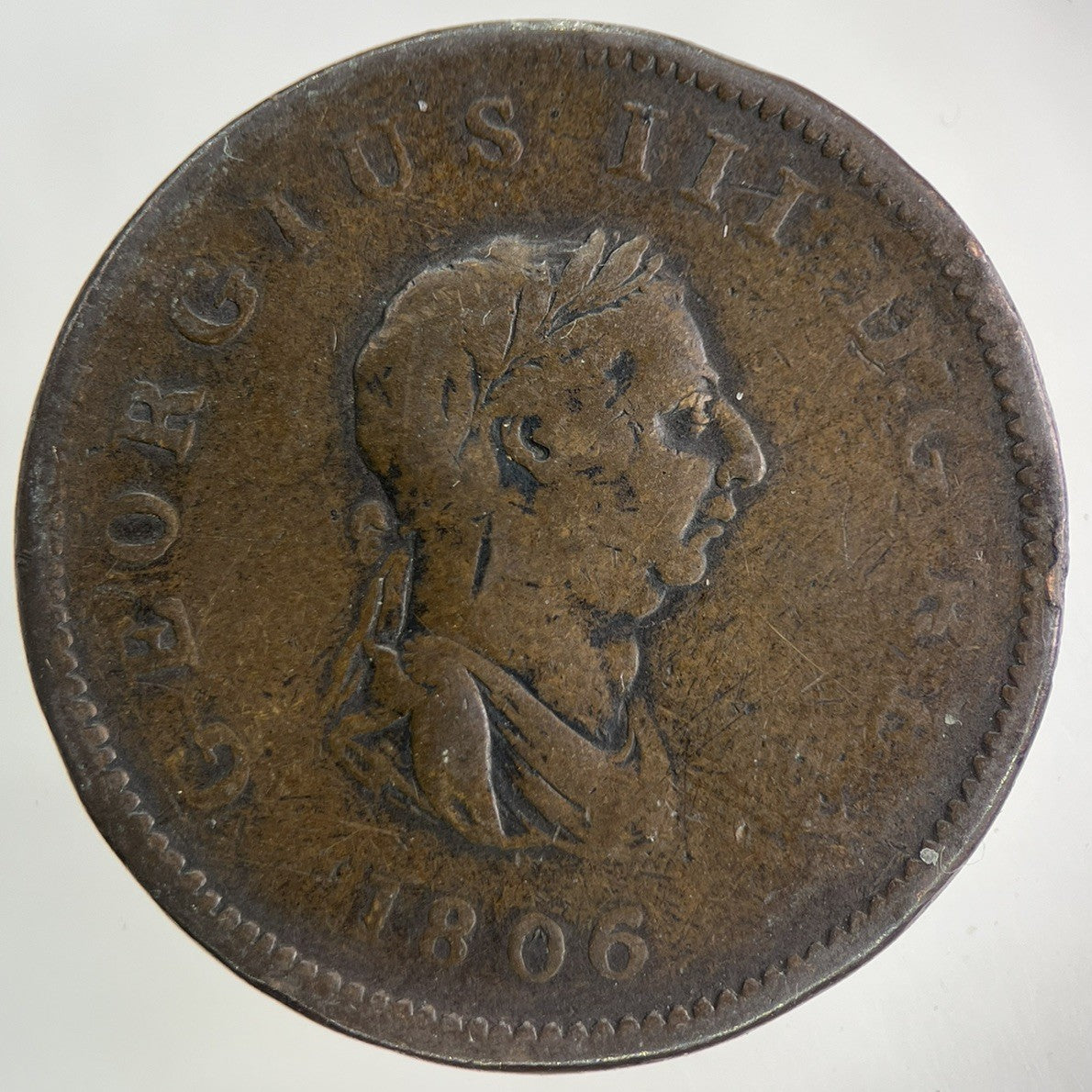 1806 George III 3rd Half-Penny Coin | Collectable Grade