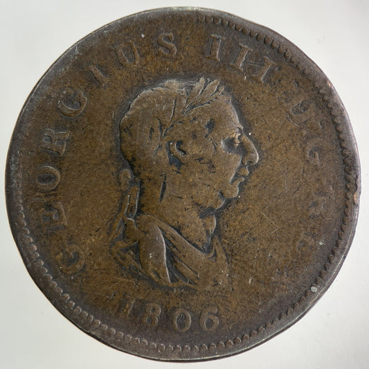 1806 George III 3rd Half-Penny Coin | Collectable Grade