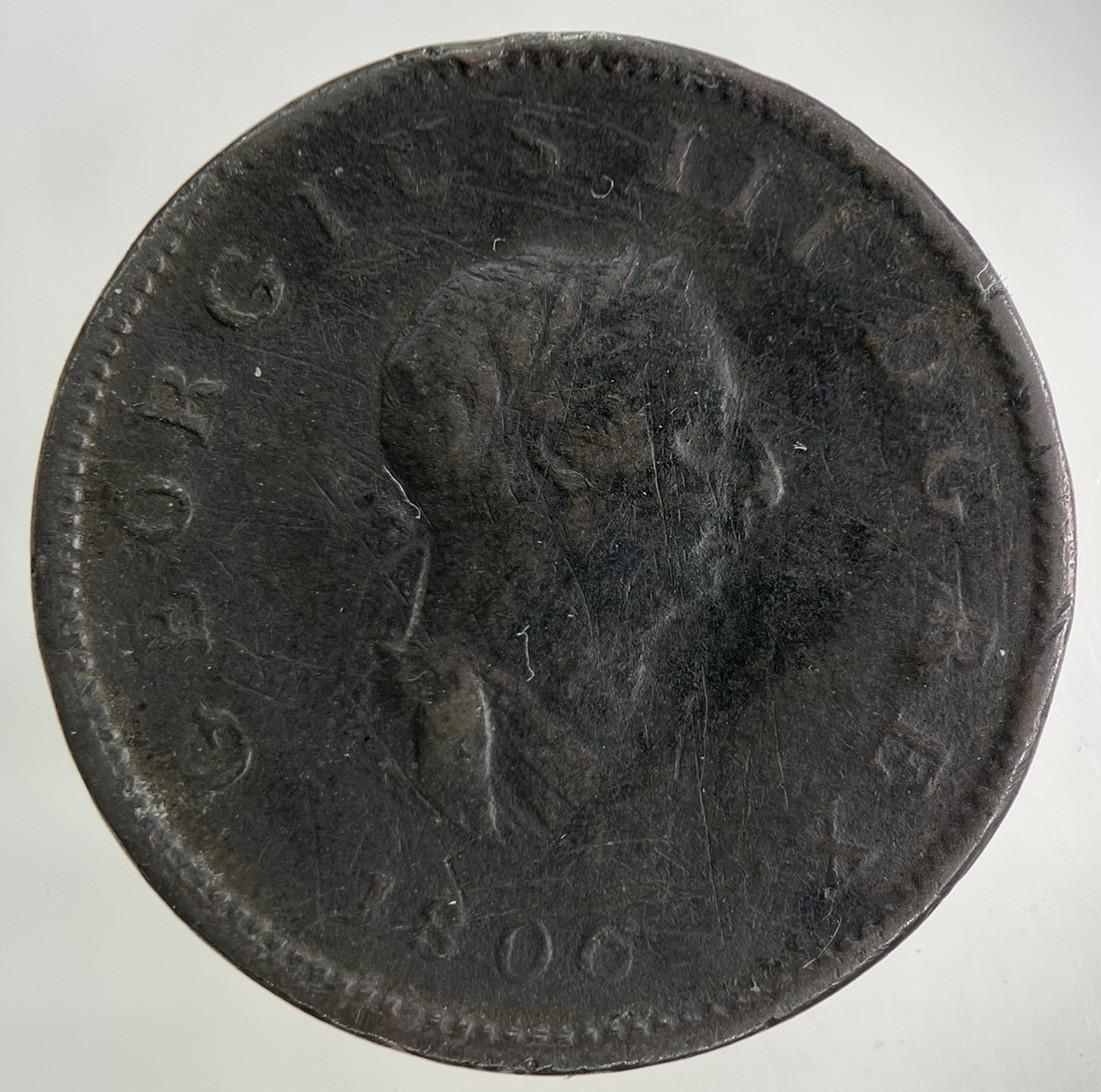 1806 George III 3rd Half-Penny Coin | Collectable Grade