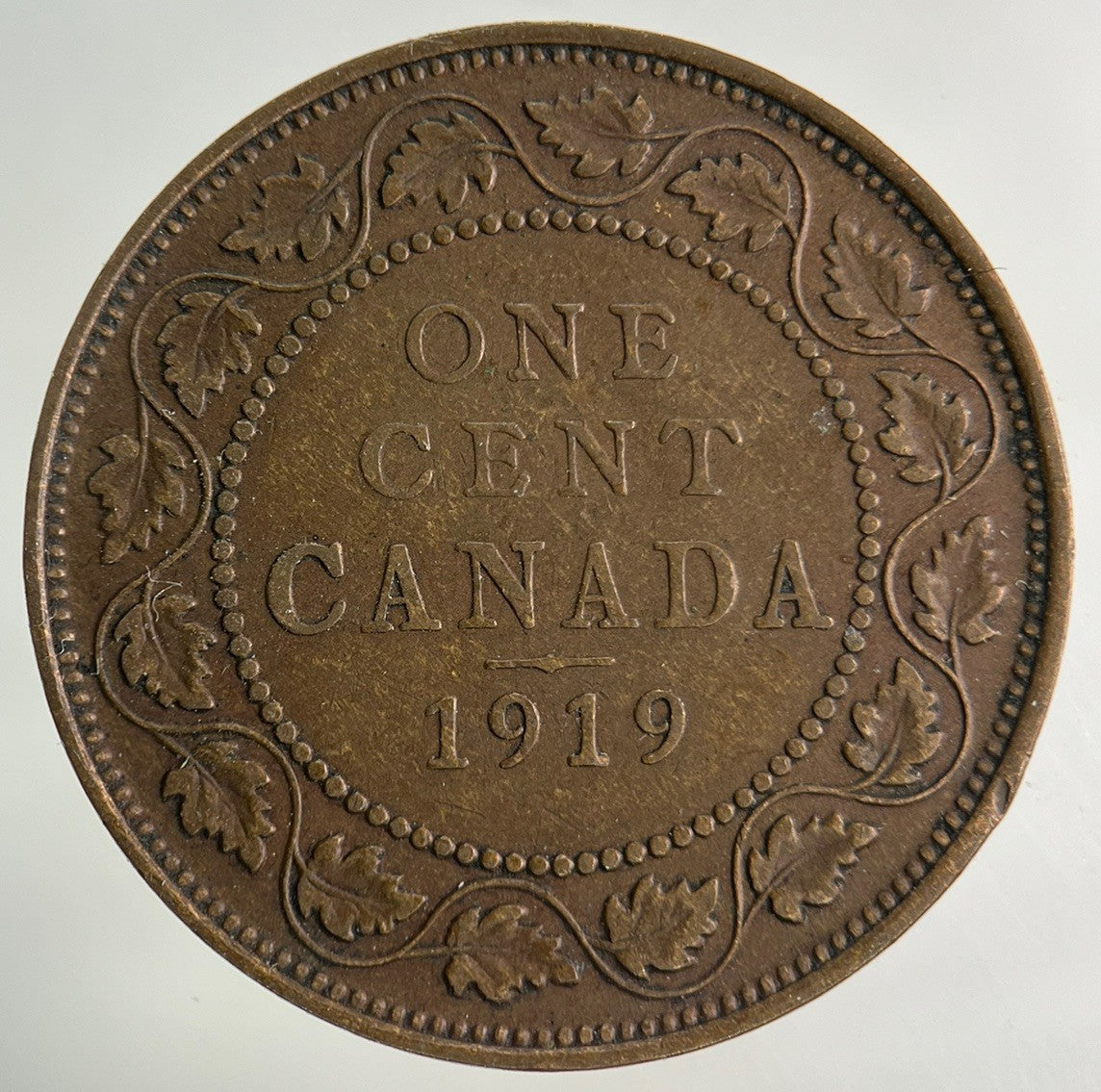 1919 Canada One Cent Coin | Fine Collectable Grade