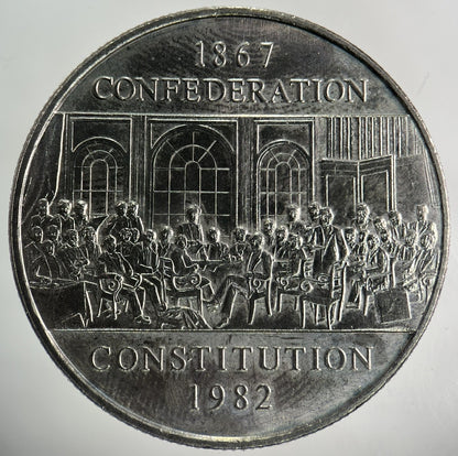 1982 Canada Confederation Constitution One Dollar Coin | Very High Grade