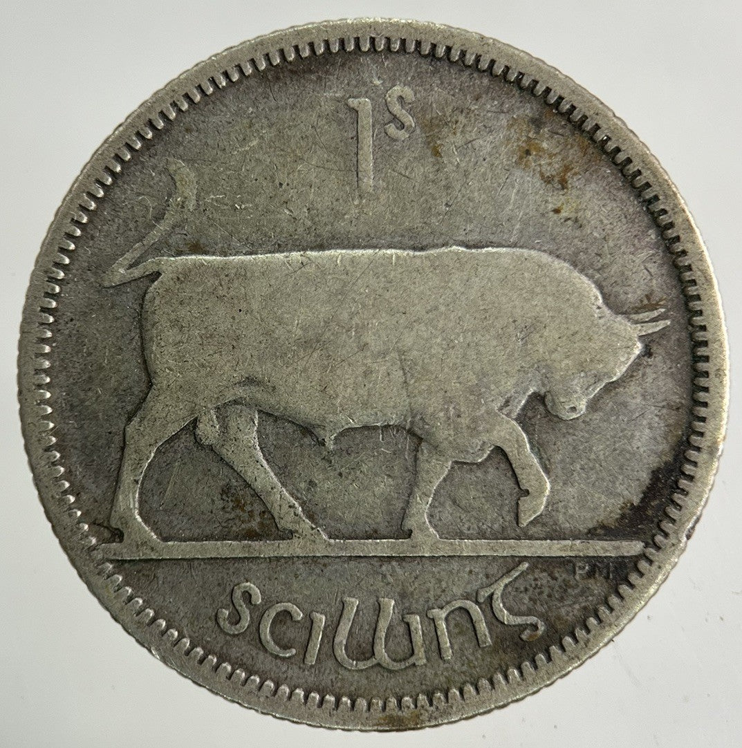 1928 Irish Shilling Silver Coin | Collectable Grade