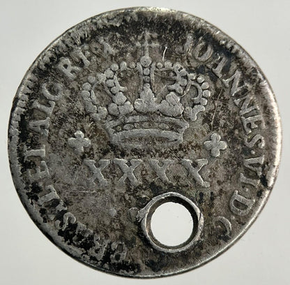 Portugal Queen Maria I 80 Reis Silver Coin | Fine Collectable Grade